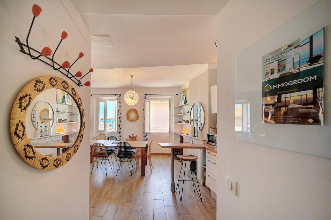 Immogroom - Sea View Apartment - 3 Min From Beach - Ac 戛纳 外观 照片
